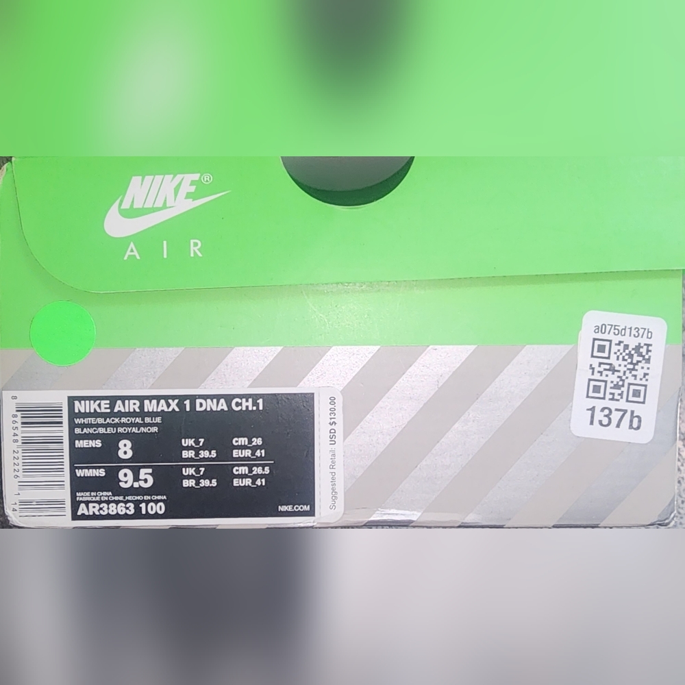 NIKE Air Max 1 DNA CH.1 sz 8